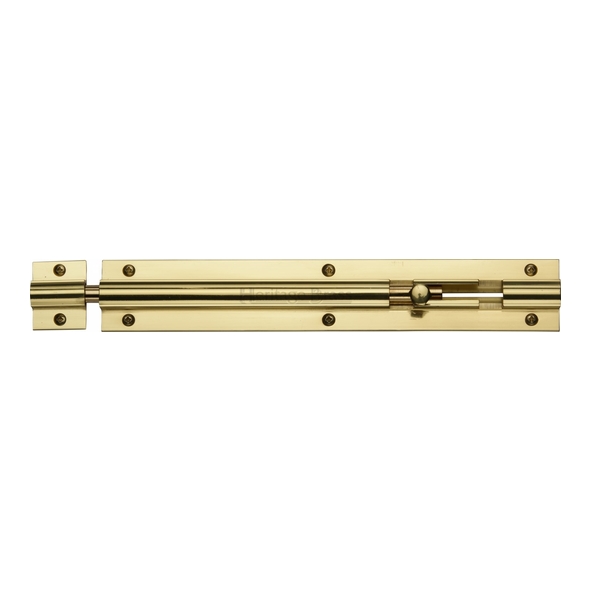 C1582 8-PB • 202 x 032mm • Polished Brass • Heritage Brass Straight Barrel Bolt